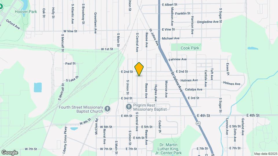 1119 S Central Ave Map and Location Details