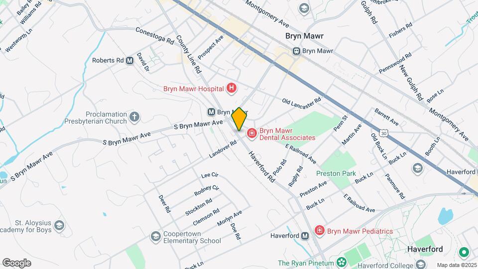 713 Haverford Rd Map and Location Details