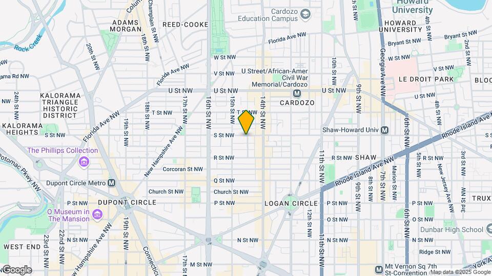1416 S St NW Map and Location Details