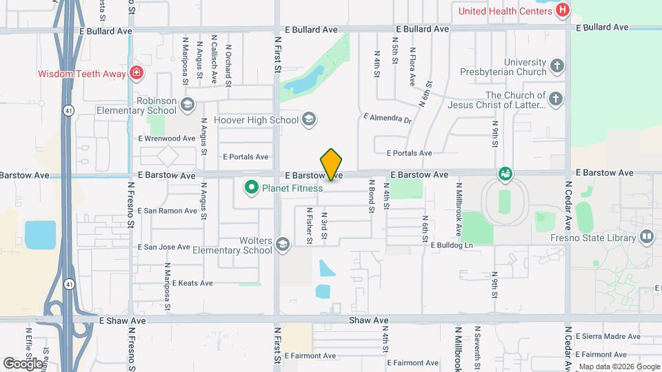 1148 E San Madele Ave Map and Location Details