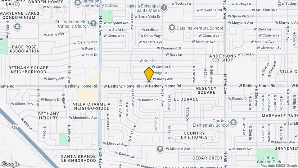 3944 W Bethany Home Rd Map and Location Details