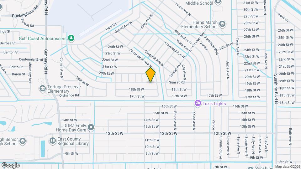 3809 Sunset Rd Map and Location Details