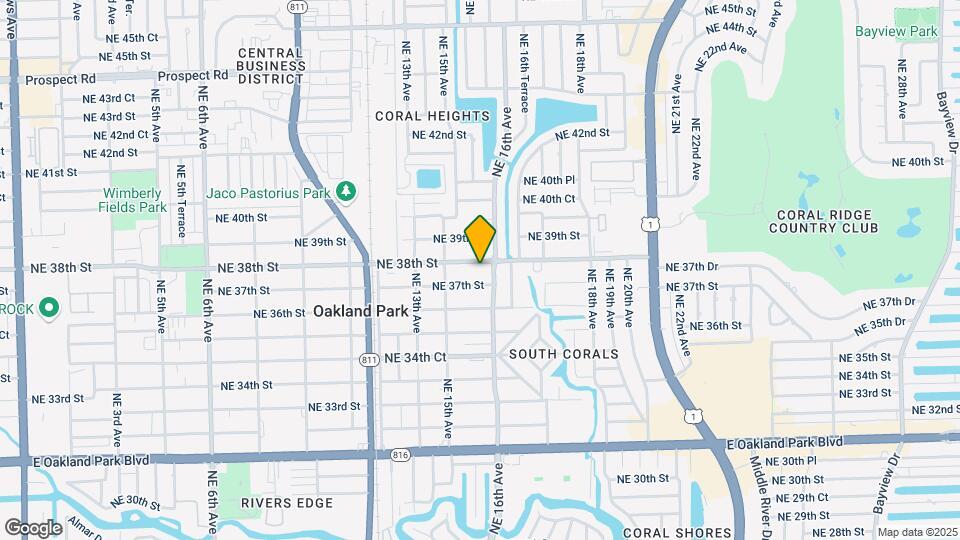 1574 NE 38th St Map and Location Details