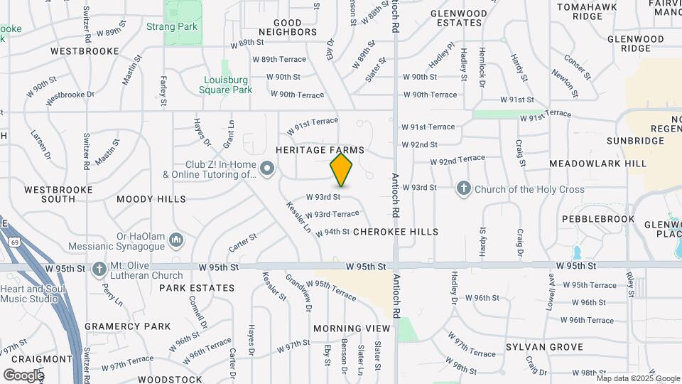 8906 W 93rd St Map and Location Details