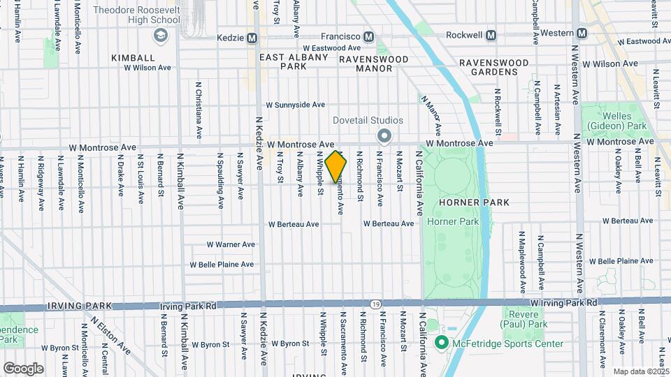 4252 N Sacramento Ave Map and Location Details