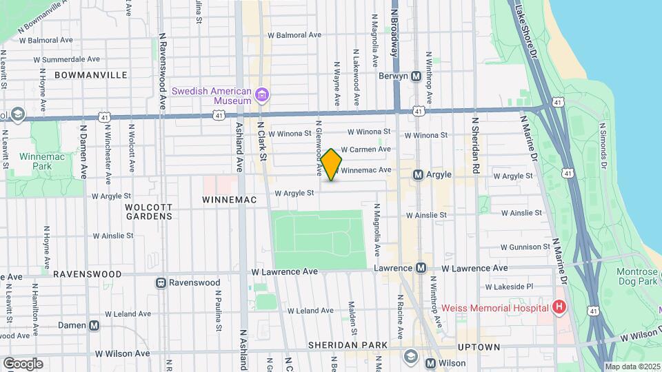 1338 W Argyle St Map and Location Details