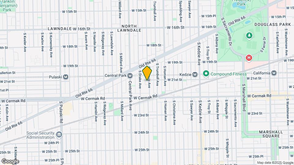2106 S Saint Louis Ave Map and Location Details