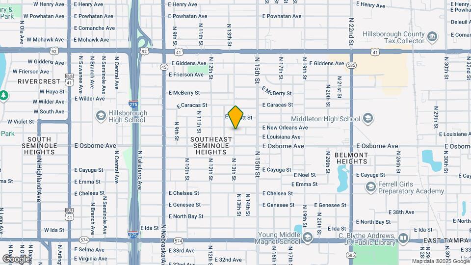 1302 E Louisiana Ave Map and Location Details