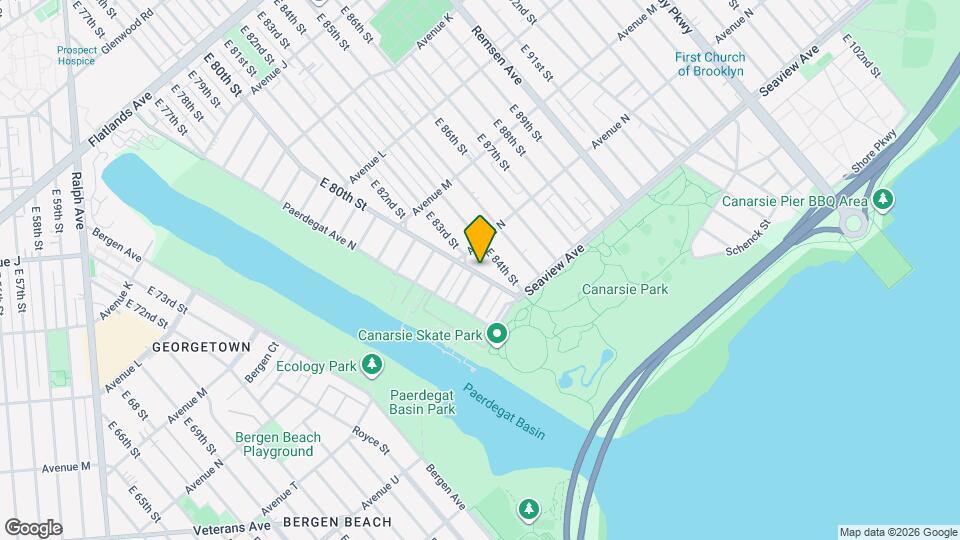 1425 E 80th St Map and Location Details