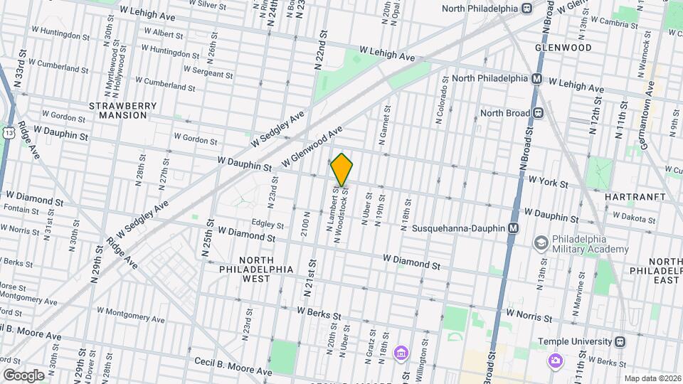 2246 N Woodstock St Map and Location Details