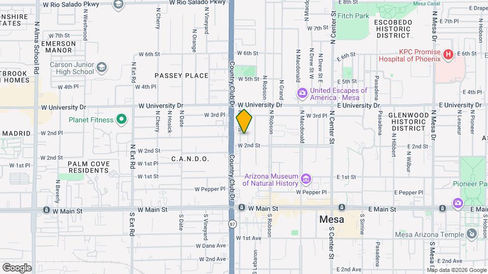 217 N Morris Mapa y Detalles de la Ubicación