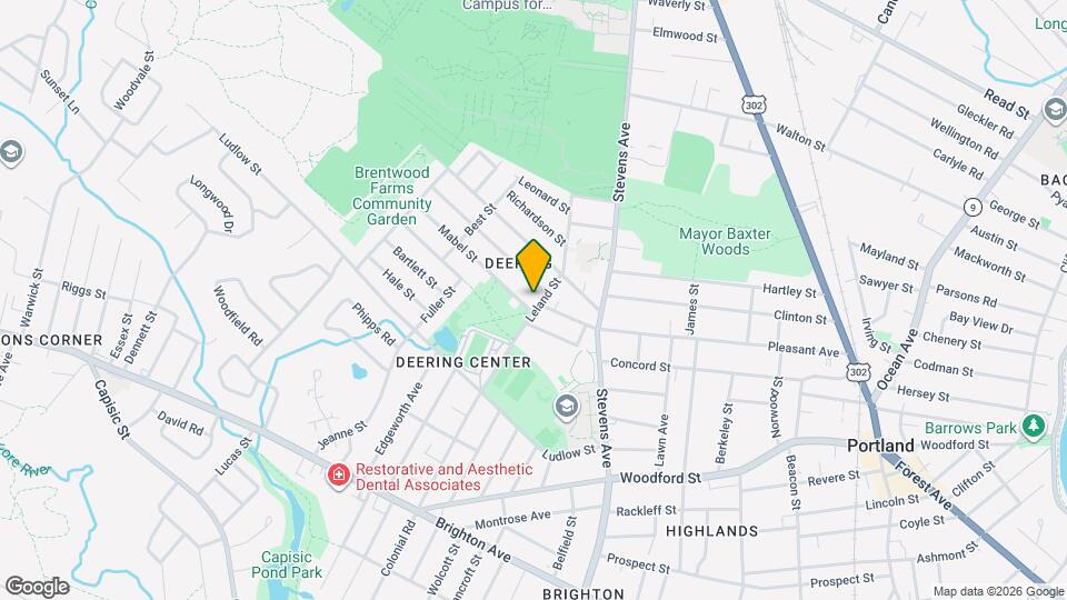 40 Leland St, Unit Apt 2 Map and Location Details