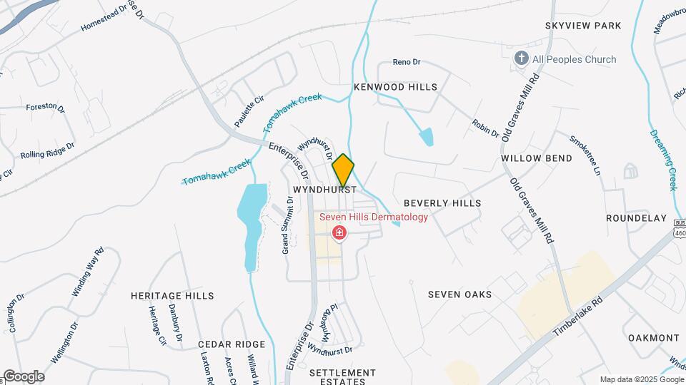 655 Wyndhurst Dr Mapa y Detalles de la Ubicación