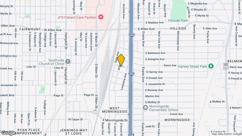 704 E Harvey Ave Map and Location Details