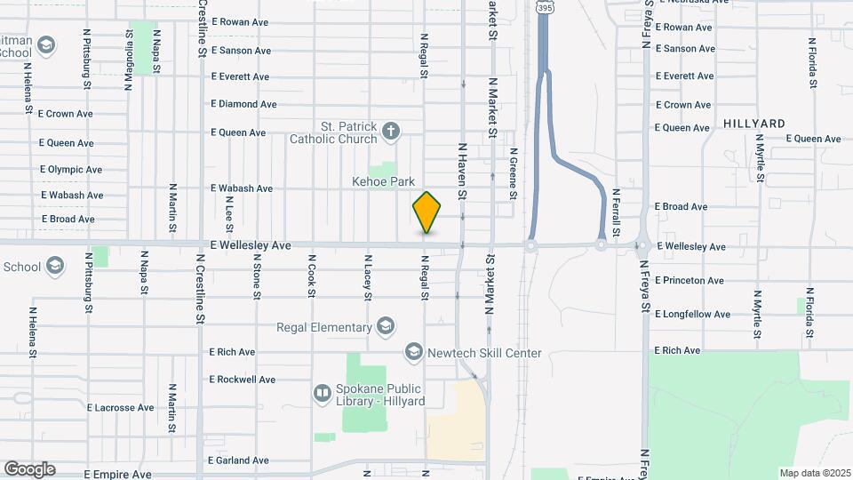 2901 E Wellesley Ave Map and Location Details