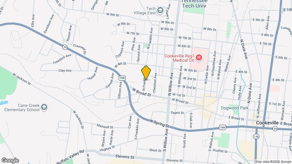 127 N Franklin Ave Mapa y Detalles de la Ubicación