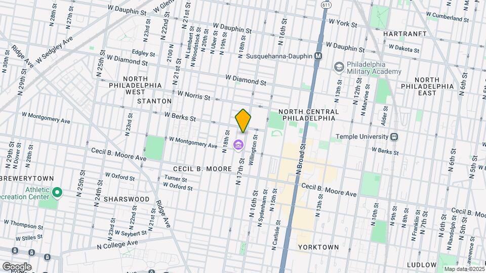 1836 N 17th St, Unit B1 Mapa y Detalles de la Ubicación