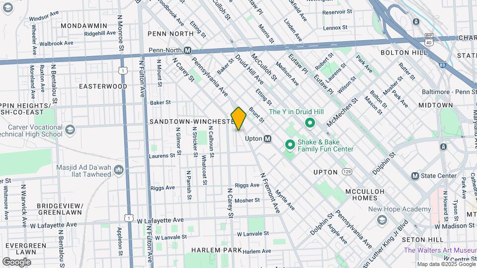 1322 N Stockton St Map and Location Details