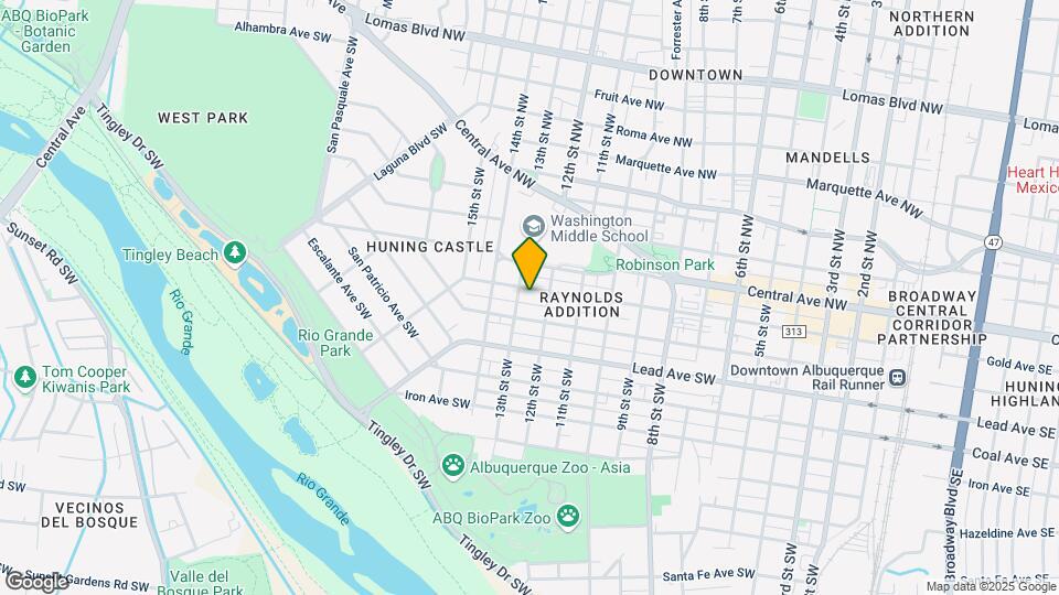1212 Gold Ave SW, Unit 1212 Gold SW Duplex Map and Location Details