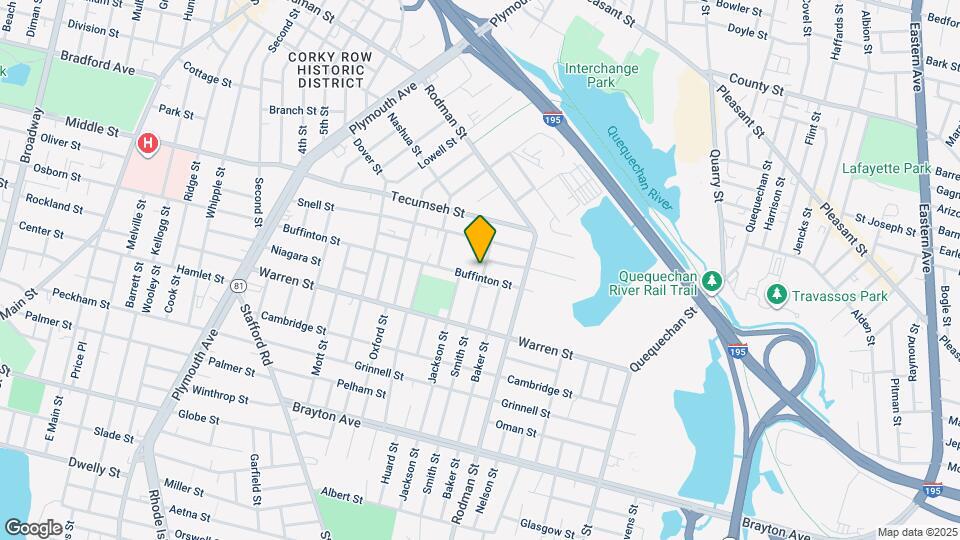 490 Buffinton St, Unit 1 Map and Location Details
