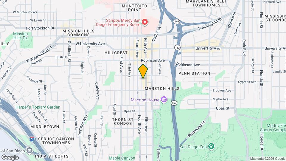 3650 5th Ave, Unit 404 Mapa y Detalles de la Ubicación