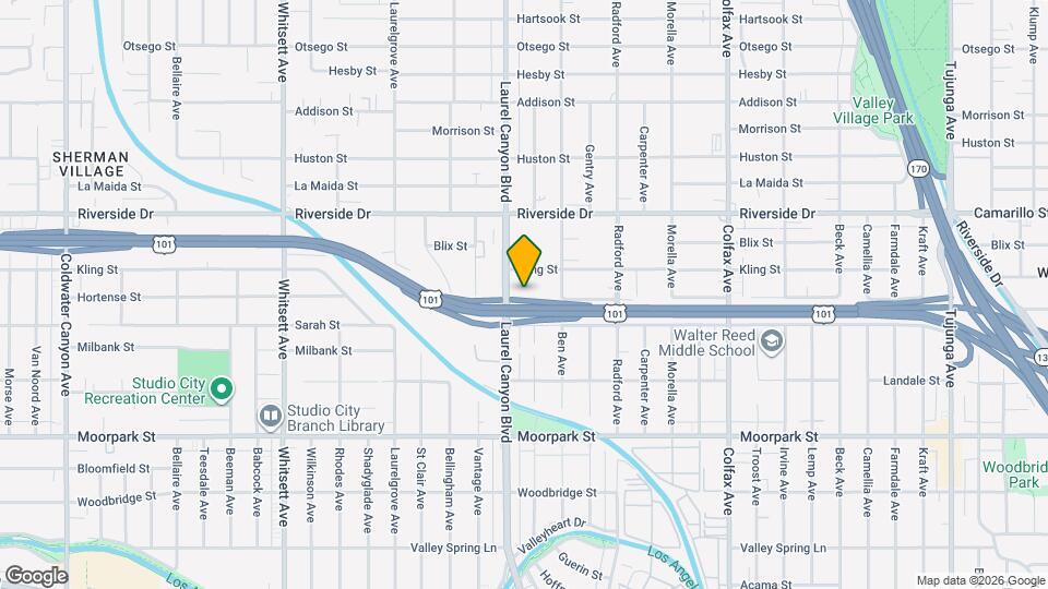 4632 Laurel Canyon Blvd, Unit 31 Map and Location Details