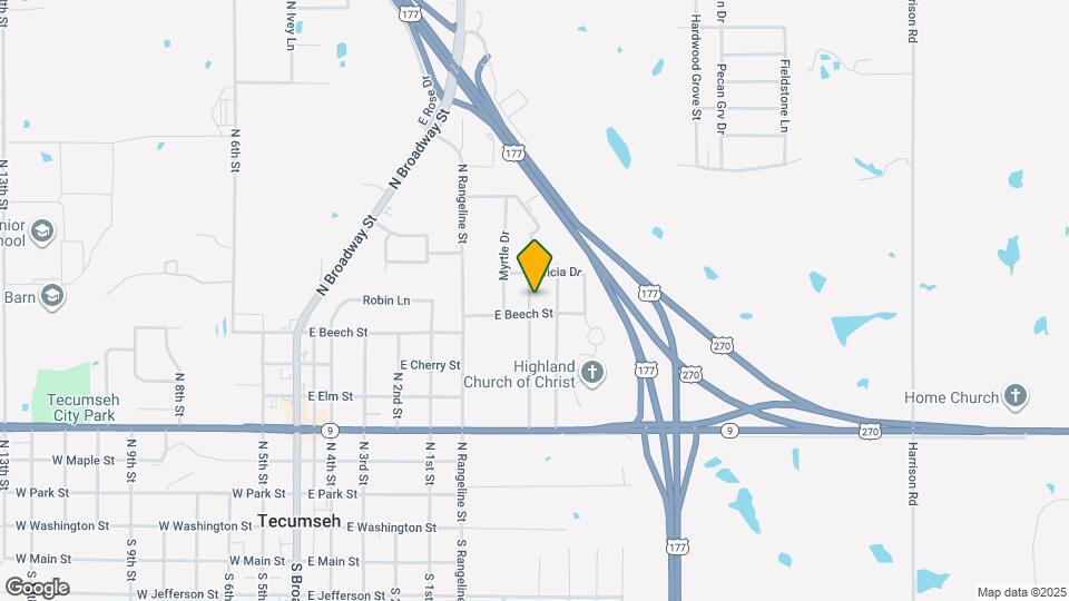 801 N Kimberly St Map and Location Details