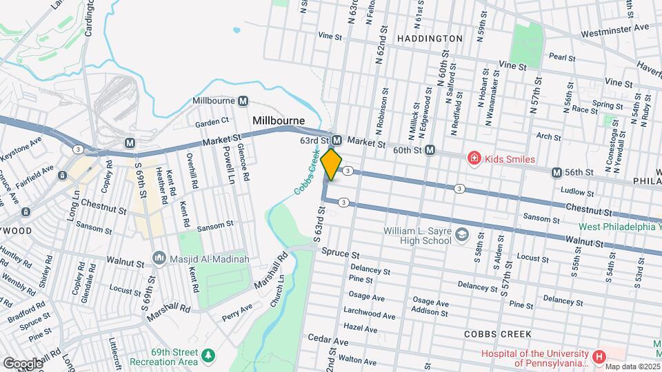 129 Cobbs Creek Pkwy-Unit -2 Map and Location Details