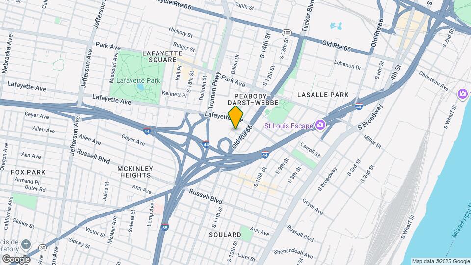 1216 Soulard St, Unit 1216A Map and Location Details