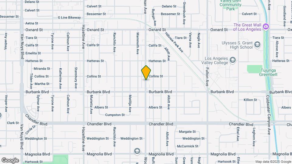 5638 Woodman Ave Map and Location Details