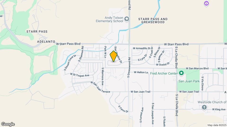 2632 W Brandy Crest Dr Map and Location Details