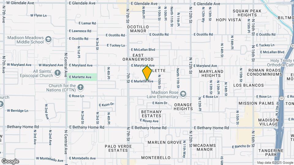 825-835 E Marlette Ave Map and Location Details