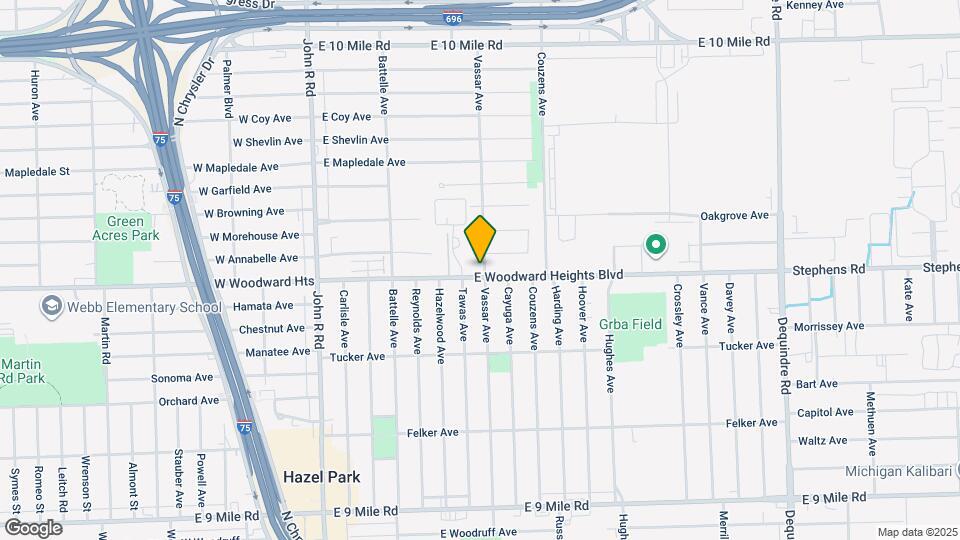 837 E Woodward Heights Blvd Map and Location Details