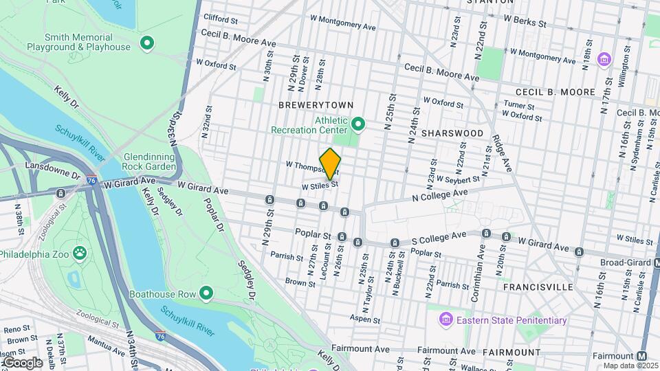 1247 N 27th St Map and Location Details