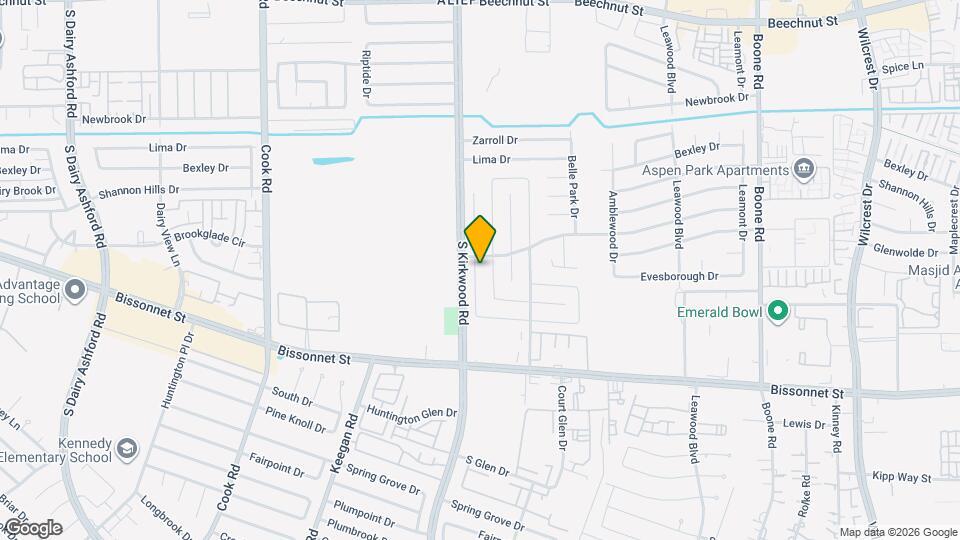 9111 Belle Glen Dr Map and Location Details