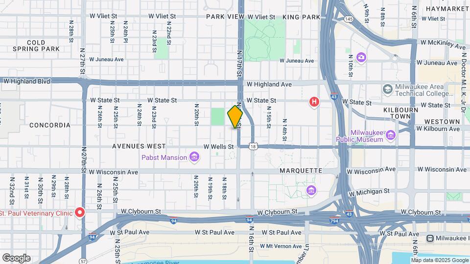 845 N 17th St Map and Location Details