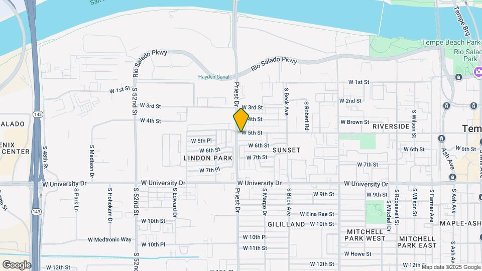 1333 W 5th St Map and Location Details