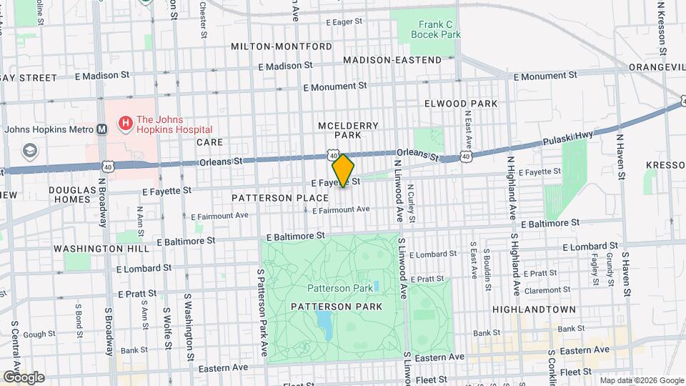 127 N Glover St Map and Location Details