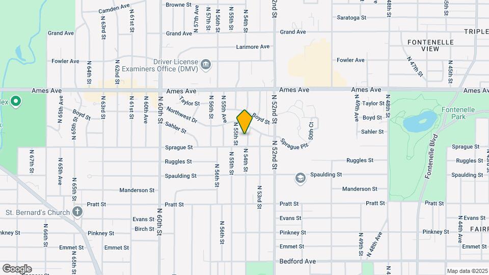 4114 N 54th St Map and Location Details