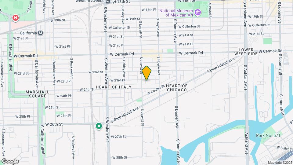 2145 W 23rd Pl Map and Location Details