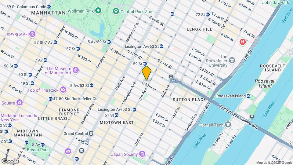157 E 57th St Map and Location Details