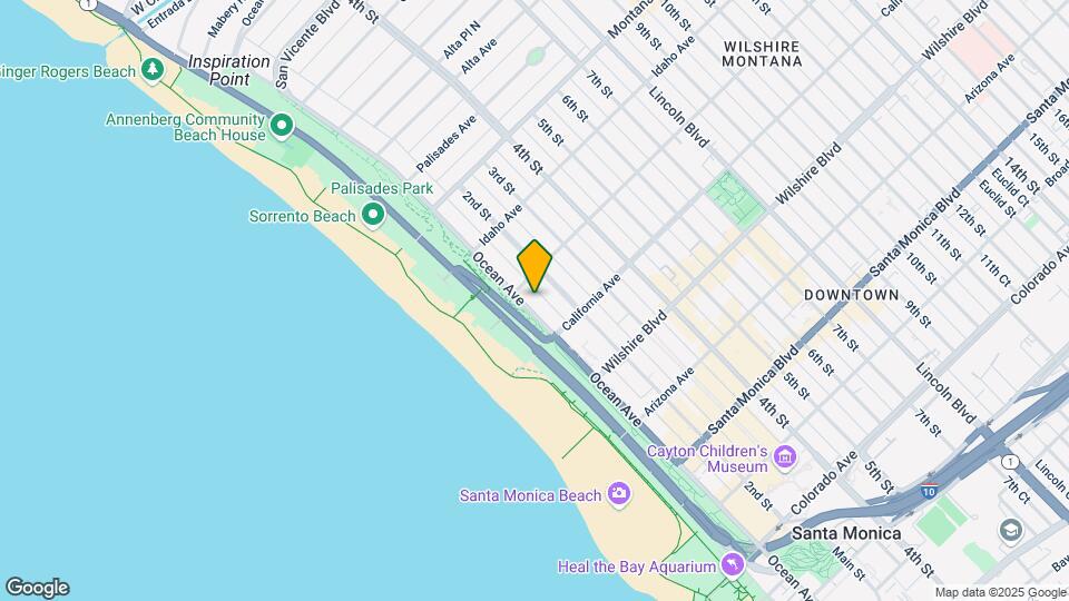 1017 Ocean Ave Map and Location Details