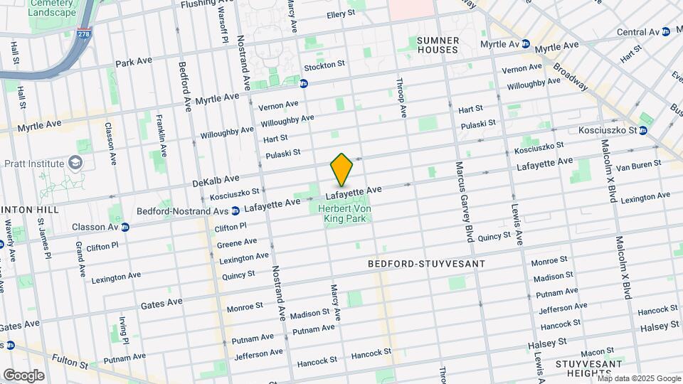 677 Lafayette Ave Map and Location Details