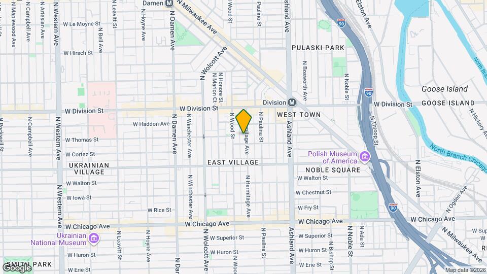 1060 N Hermitage Ave Map and Location Details