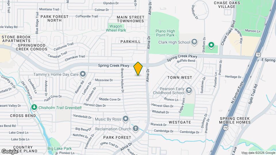 921 Mossvine Dr Map and Location Details