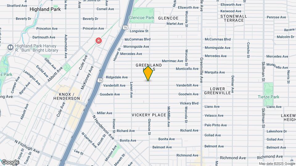 5355 Vanderbilt Ave, Unit Garage Apt. Map and Location Details