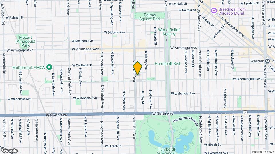 1811 N Kedzie Ave Map and Location Details