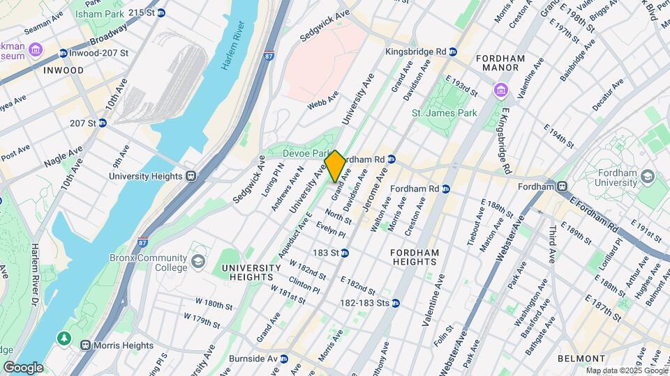 55 West 184th Street Map and Location Details