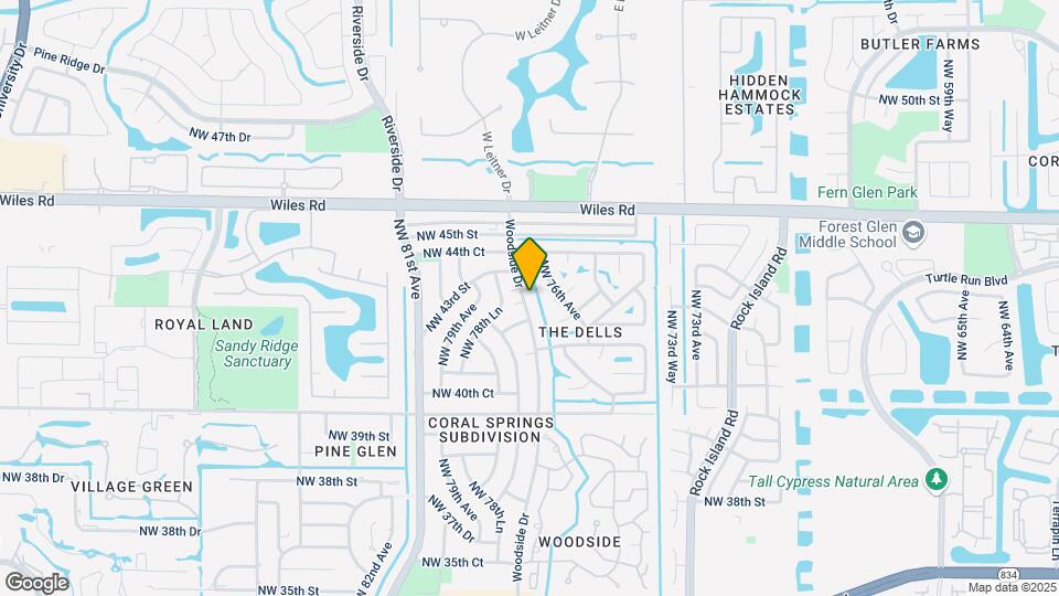 4117 Woodside Dr Map and Location Details
