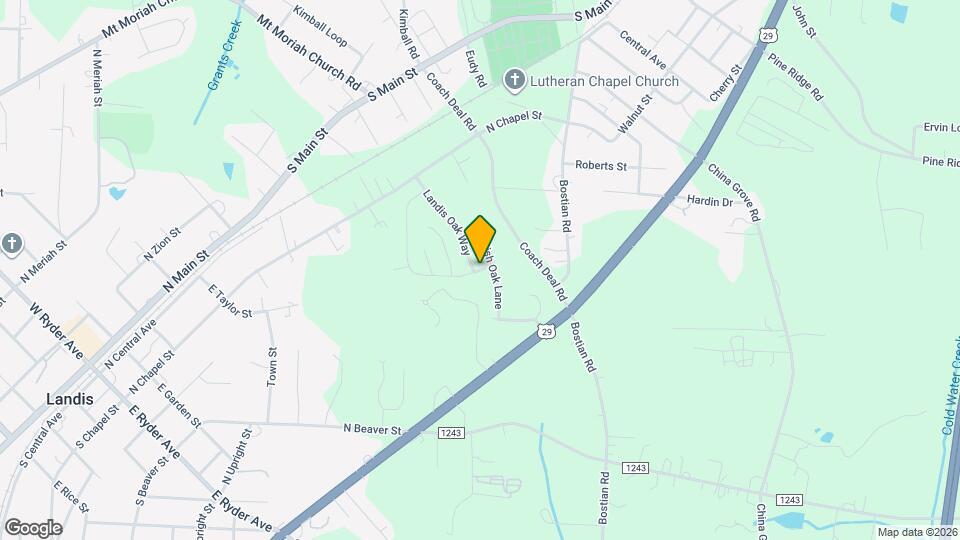 813 Georgia Oak Ln Map and Location Details